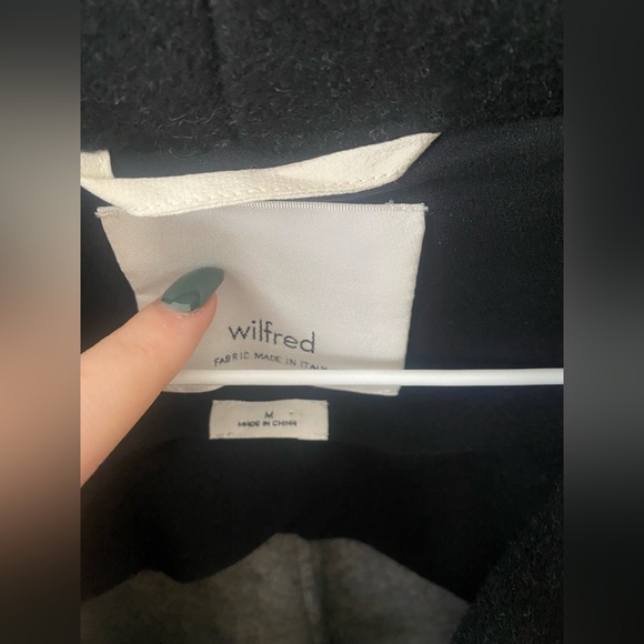 Aritzia Wilfred Aubertin Coat, Black, Size Medium - Picture 2 of 6